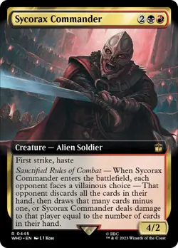 MTG Sycorax Commander (Extended Art) [Doctor Who] Near Mint Magic - Image 1