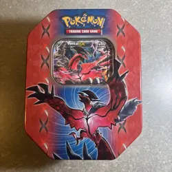 Pokemon TCG 2014 Yveltal Xerneas EX Tin Legends of Kalos With Promo No Packs - Image 1