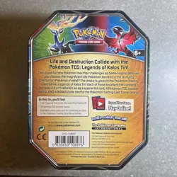 Pokemon TCG 2014 Yveltal Xerneas EX Tin Legends of Kalos With Promo No Packs - Image 2