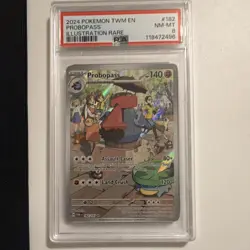 Pokemon Probopass Illustration Rare Holo PSA 8 Sv06: Twilight Masquerade 182/167 - Image 1