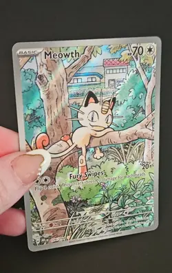 Pokemon, Meowth, #106/094 Illustration Rare, Phantasmal Flames - Image 1