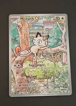Pokemon, Meowth, #106/094 Illustration Rare, Phantasmal Flames - Image 2