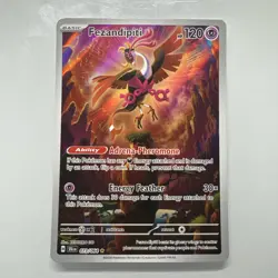 💥 Pokemon TCG Fezandipiti 073/064 Shrouded Fable Holo Card Illustration Rare - Image 1