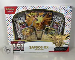 Pokemon TCG Scarlet & Violet 151 Set Zapdos EX Collection Box Sealed - Image 1