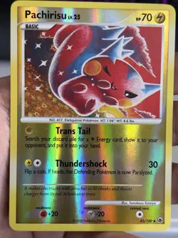 Pokemon Pachirisu Reverse Holo Rare 2008 Majestic Dawn 43/100 NM - Image 1