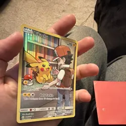 Pokemon TCG Pikachu Full Art Secret Rare Holo SM Cosmic Eclipse 241/236 70 HP - Image 3