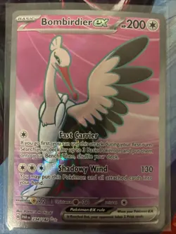 Bombirdier ex - 234/182 - Pokemon Paradox Rift Full Art Ultra Rare Card NM - Image 1