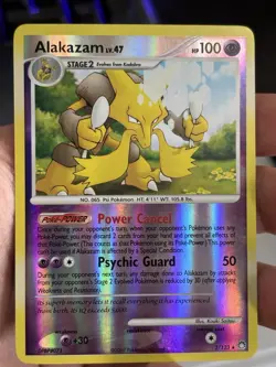 2007 Pokemon Diamond & Pearl Mysterious Treasures Alakazam Reverse Holo 2/123 NM - Image 1