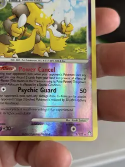 2007 Pokemon Diamond & Pearl Mysterious Treasures Alakazam Reverse Holo 2/123 NM - Image 4