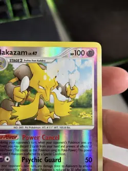 2007 Pokemon Diamond & Pearl Mysterious Treasures Alakazam Reverse Holo 2/123 NM - Image 5