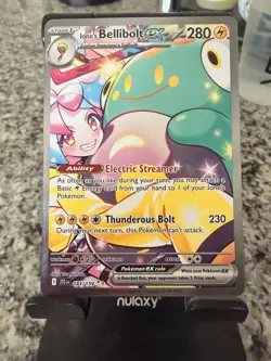 Pokemon TCG Iono's Bellibolt EX Journey Together Ultra Rare Holo Card 183/159 - Image 1