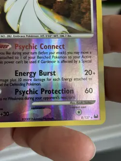 Pokemon GARDEVOIR 8/127 (Reverse Holo Rare) Platinum - NM - Image 4