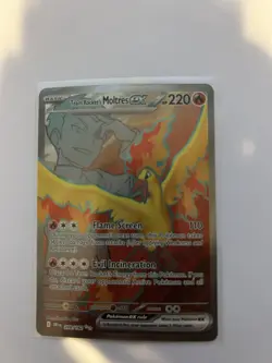 Pokemon TCG Team Rockets Moltres EX #208/182 Destined Rivals English - Image 1