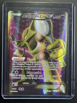 Pokemon Alakazam EX 117/124 Ultra Rare Fates Collide Full Art Holo - Image 1