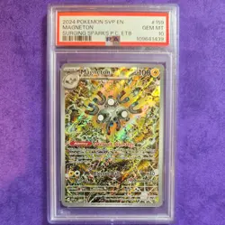 Pokemon Center Stamp Promo Magneton 159 Surging Sparks ETB PSA 10 GEM MINT - Image 1