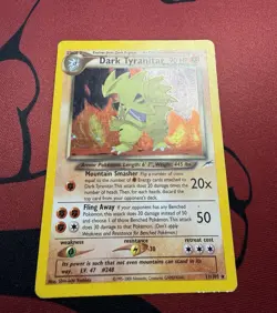 Pokemon TCG Dark Tyranitar Neo Destiny Holo Rare 11/105 HP - Image 3
