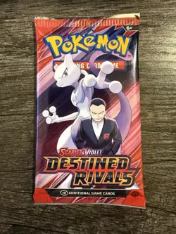 Pokemon Destined Rivals Booster Pack - Unopened/Sealed - Image 1