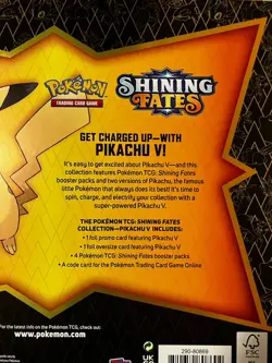 Pokemon TCG SWSH Shining Fates Pikachu V Collection Box 3 Charizard Packs - Image 4