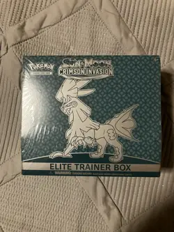 Pokemon TCG Sun & Moon Crimson Invasion Elite Trainer Box Factory Sealed - Image 1