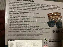 Pokemon TCG Sun & Moon Crimson Invasion Elite Trainer Box Factory Sealed - Image 5