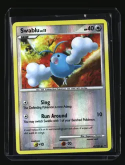 Pokemon SWABLU 97/127 Reverse Holo (2009 Platinum) LP/Light Play - Image 1