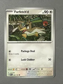 Pokemon TCG * Scarlet & Violet 151 Card * 083/165 Farfetch'd Common * FRESH PK - Image 1