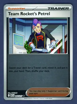 Team Rocket's Petrel 207/217 ME: Ascended Heroes Pokemon Reverse Holo NM - Image 1