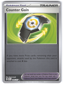 Counter Gain 186/217 Reverse Holo Pokemon TCG Ascended Heroes - Image 1