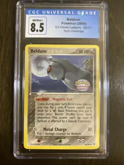 POKEMON BELDUM 29/101 EX HIDDEN LEGENDS GYM CHALLENGE CGC 8.5 PSA BGS - Image 1