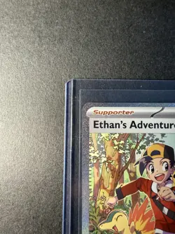 Pokemon TCG Ethan's Adventure Sv10 Destined Rivals SIR Holo Trainer 236/182 - Image 3