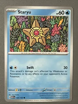 Pokemon TCG * Scarlet & Violet 151 Card * 120/165 Staryu Common * FRESH PK - Image 1