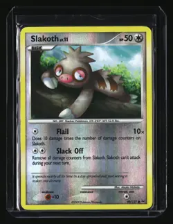Pokemon SLAKOTH 95/127 Reverse Holo (2009 Platinum) LP/Light Play - Image 1