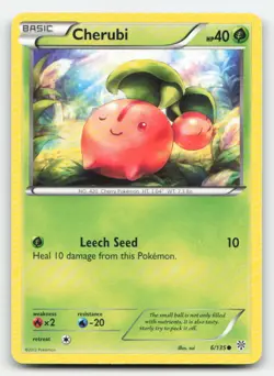Cherubi 6/135 Common Plasma Storm Pokemon Near Mint - Image 1