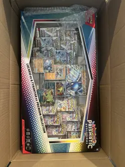 Pokemon Prismatic evolutions Premium Collection Box Sealed 14 Booster Packs - Image 1
