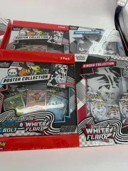 Pokemon Black & White Poster & binder Collection Box Lot of 4 Sam’s Club NIB - Image 5