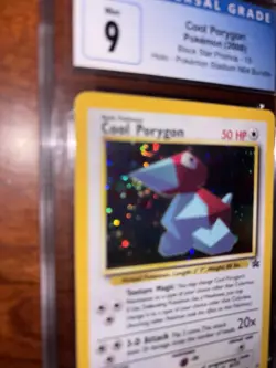 2000 Cool Porygon Holo Swirl!! CGC 9 Blue Label Pokemon Black Star Promo #15 - Image 3