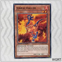 Jurrac Gallim - WGRT-EN038 - Common Limited 1st Edition Yugioh - Image 1