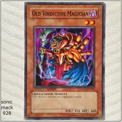 Old Vindictive Magician - GLD1-EN013 - Common Limited Edition Yugioh - Image 1