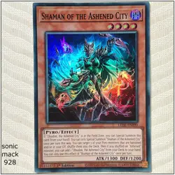 Shaman of the Ashened City - LEDE-EN090 - Super Rare 1st Edition Yugioh - Image 1