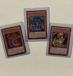Yu-Gi-Oh Sacred Beast Set | Raviel / Uria / Hamon | Limited Edition | NM - Image 1