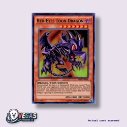 Red-Eyes Toon Dragon SHVI-EN036 Unlimited Super Rare NM Yu-Gi-Oh! - Image 1