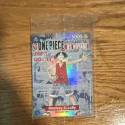 Bandai One Piece CCG Monkey D. Luffy College Basketball Promo Full Art Holo - Image 1