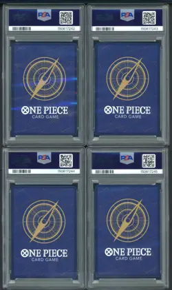 2023 One Piece EN Premium Card Film Red Sequential Set (12) PSA 10 w/ Luffy Nami - Image 3