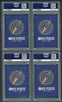 2023 One Piece EN Premium Card Film Red Sequential Set (12) PSA 10 w/ Luffy Nami - Image 5