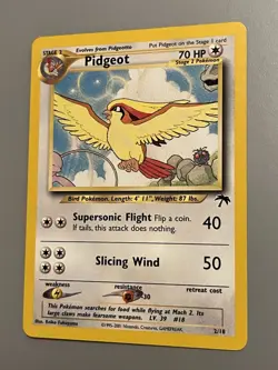 Pidgeot Southern Islands Promo Pokemon Card 02/18 70 HP Regular English 2001 - Image 2