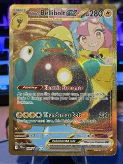 Iono's Bellibolt EX 188/159 Hyper Rare Holo Sv09 Journey Together Pokemon Card - Image 1