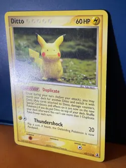 2005 Pokemon Card - Ditto (Pikachu) 63/113 - Vintage Rare Ex Delta Species - Image 3