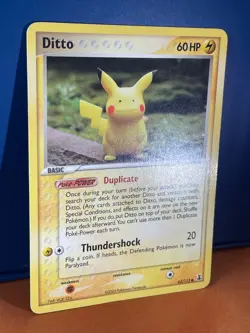2005 Pokemon Card - Ditto (Pikachu) 63/113 - Vintage Rare Ex Delta Species - Image 4