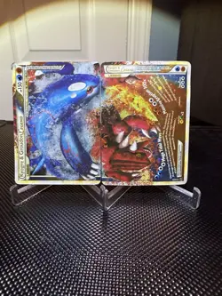 Kyogre and Groudon Legend Holo Rare Card 88/90 Undaunted HGSS - Image 1