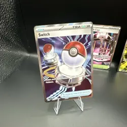 Pokemon Trainer Holo Lot (3 Cards) Switch, Battle Cage, Mega Signal TCG - Image 4